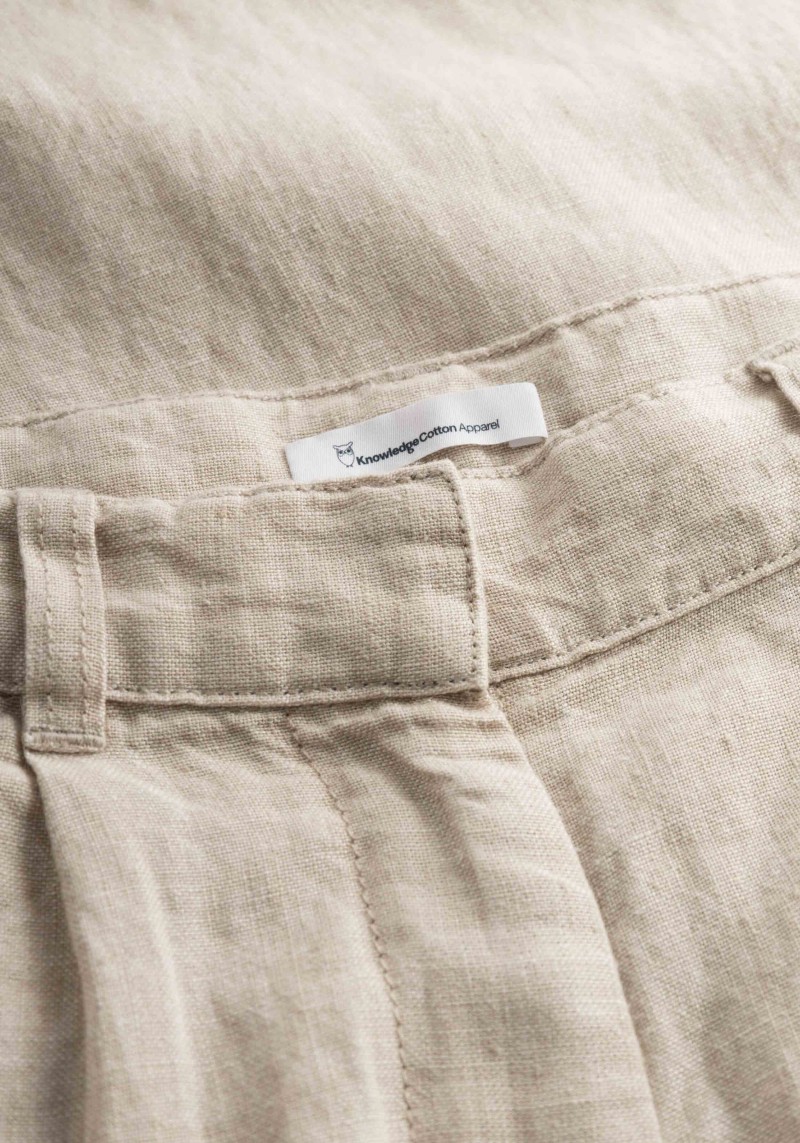 Leinenhose Posey Wide Linen Pants Light Feather Gray