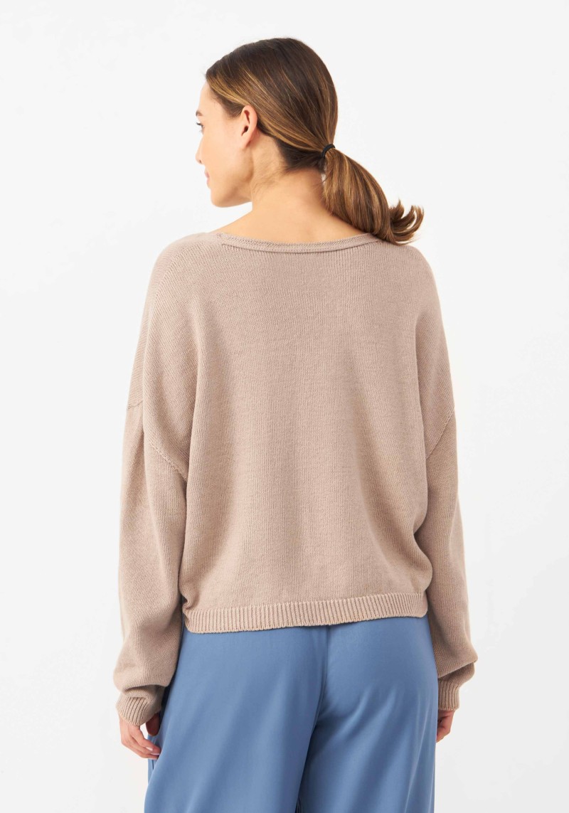 Strickpullover Linnea Sweater Light Brown