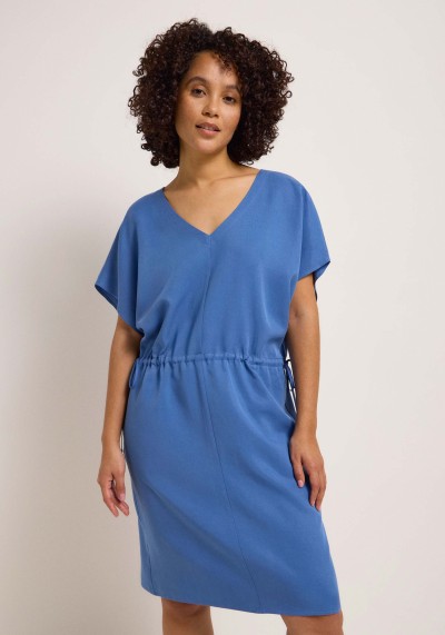 Kleid mit V-Ausschnitt Blue