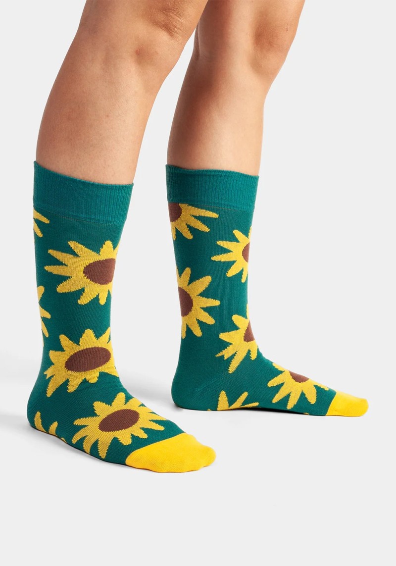Socken Blooming Sunflower