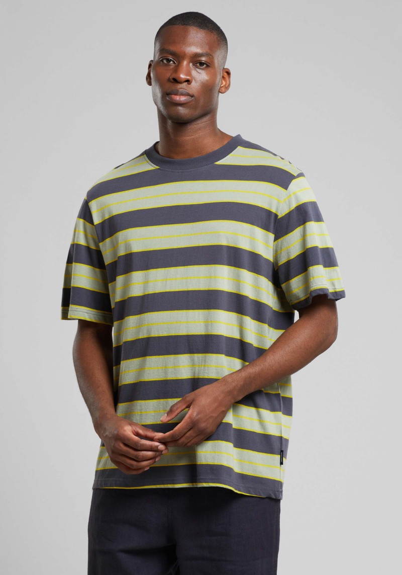 Dedicated - T-Shirt Gustavsberg Retro Stripe Charcoal
