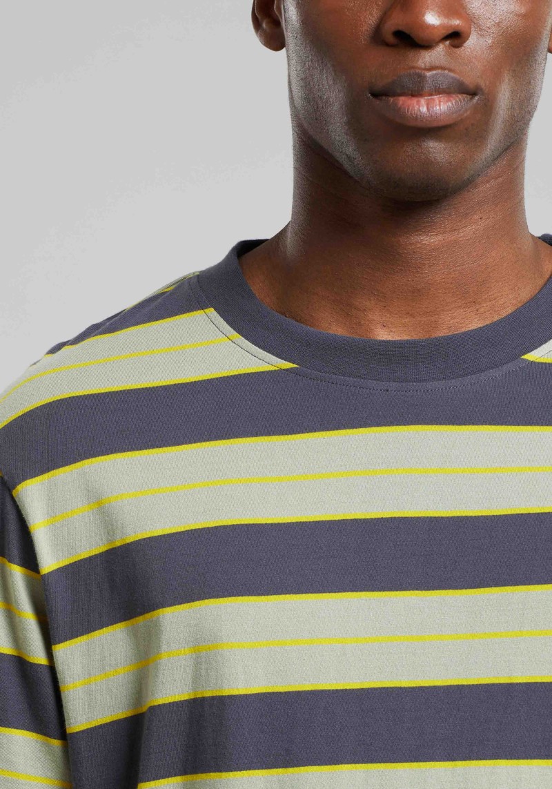 Dedicated - T-Shirt Gustavsberg Retro Stripe Charcoal