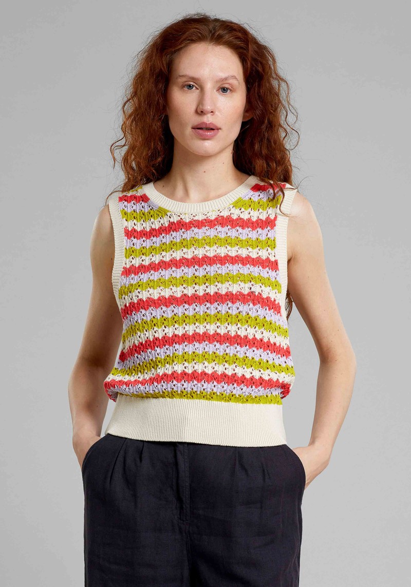 Dedicated - Top Oskarshamn Crochet Multi Color