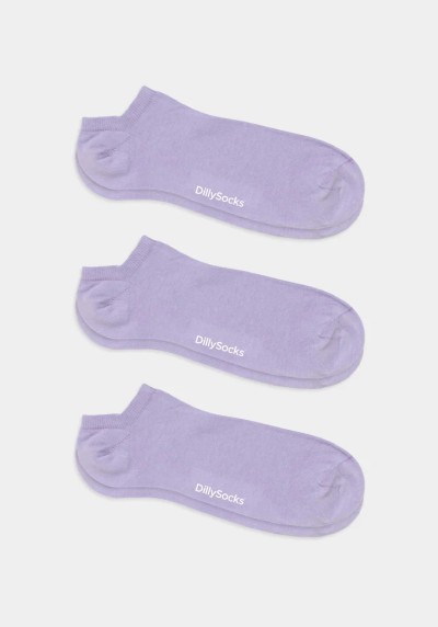 3er-Pack Sneakersocken Short Lavender Lilac