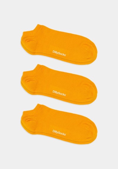 3er-Pack Sneakersocken Short Sunny Yellow