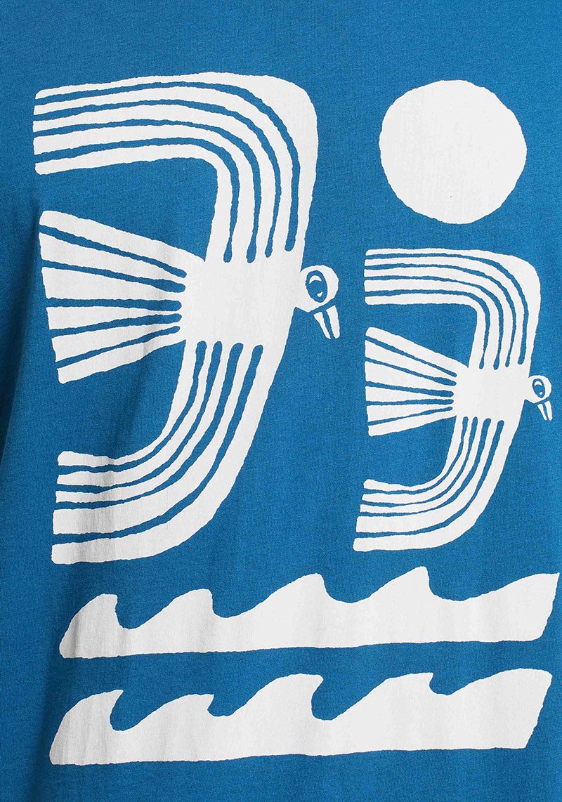 Dedicated - T-Shirt Stockholm Seagulls Midnight Blue