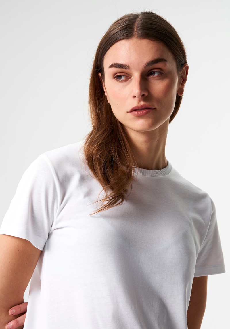 Pinqponq - T-Shirt Tencel™ Tone Wooden White