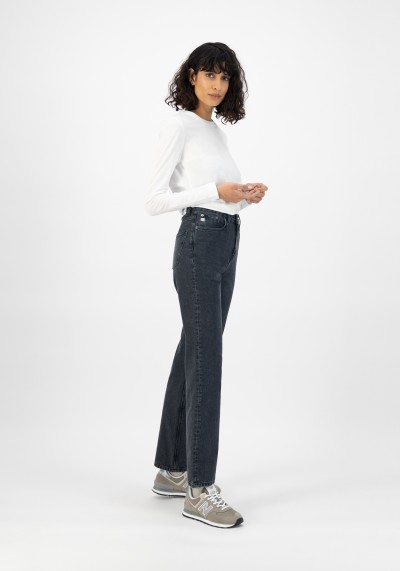 70s Liora high waisted denim bell bottoms jeans 30 / vintage 1970s