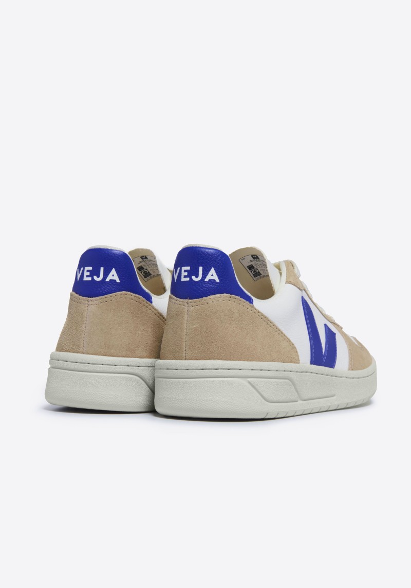 Veja - Sneaker V-10 Leather Extra White Paros Sahara