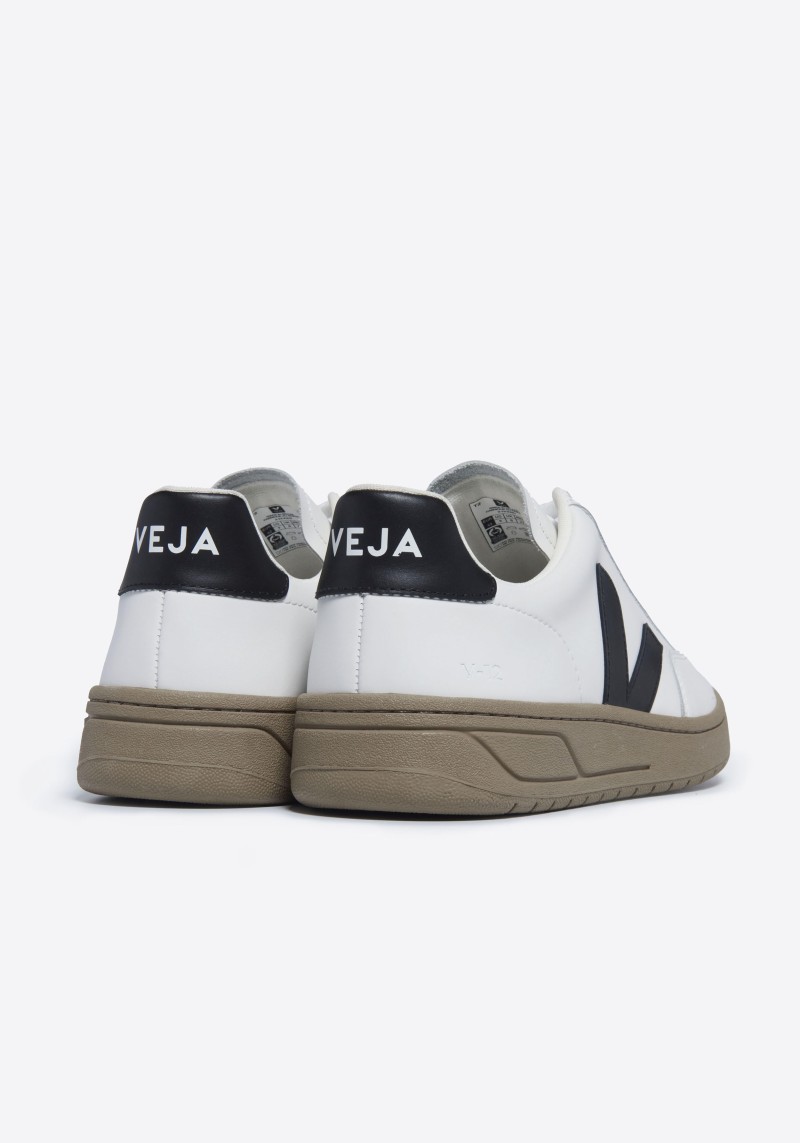 Veja - Sneaker V-12 Leather Extra White Black Dune