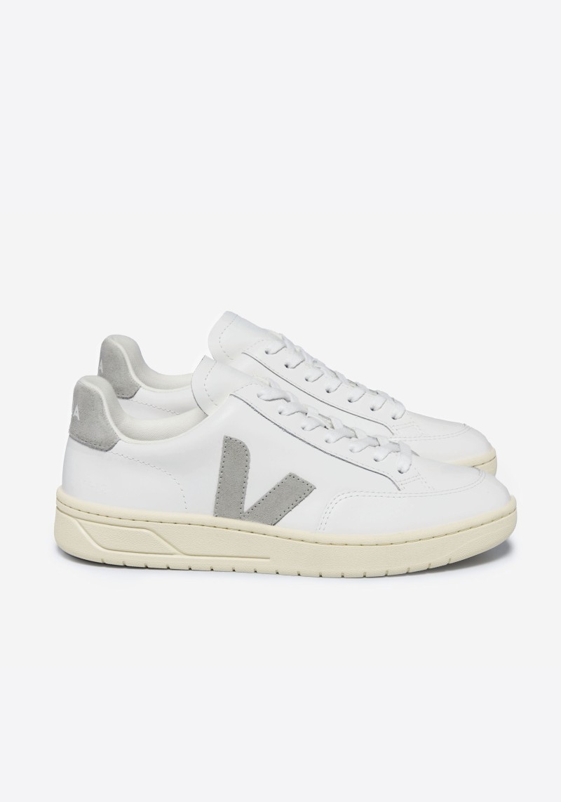 Veja - Sneaker V-12 Leather Extra White Light-Grey