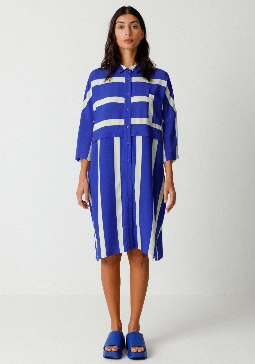 SKFK - Kleid Lisabe Stripes Blue
