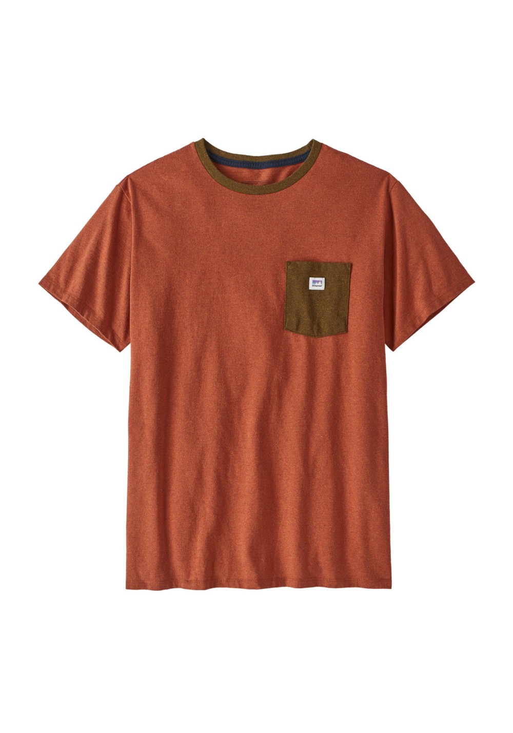 T-Shirt Shop Sticker Pocket Responsibili-Tee Henna Brown