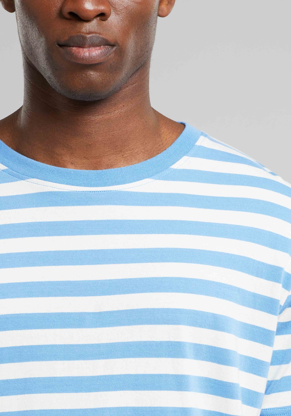 Dedicated - T-Shirt Stockholm Stripes Della Blue