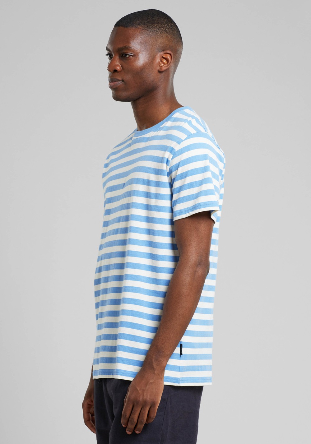 Dedicated - T-Shirt Stockholm Stripes Della Blue