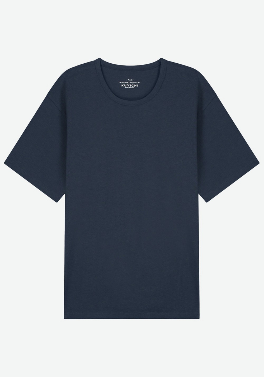 T-Shirt Liam Linen Tee Dark Navy