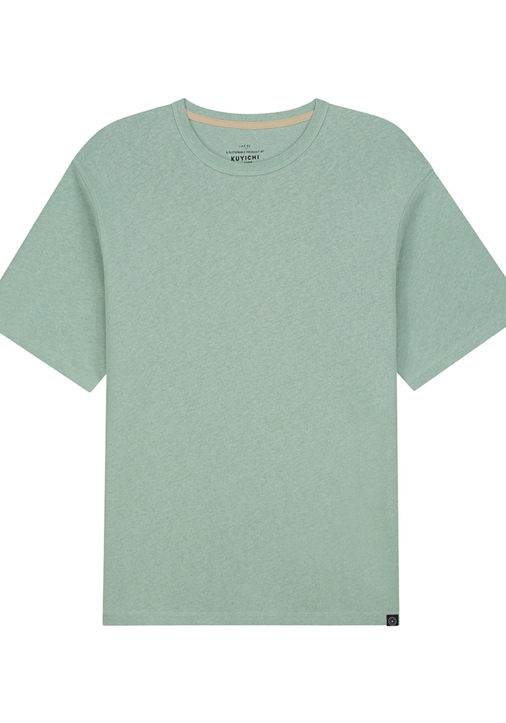 T-Shirt Liam Linen Tee Soft Petrol