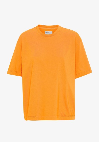 Oversized Damen-T-Shirt Sunny Orange