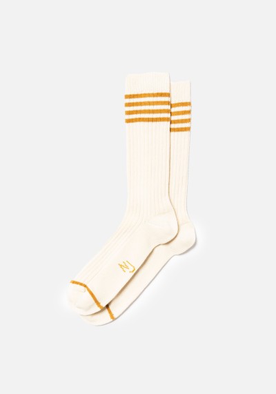 Socken M's Tennis Socks Stripe Ochre
