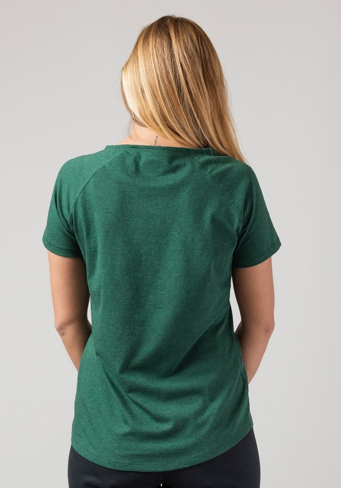 Damen Raglan T-Shirt Elevation Green Stone