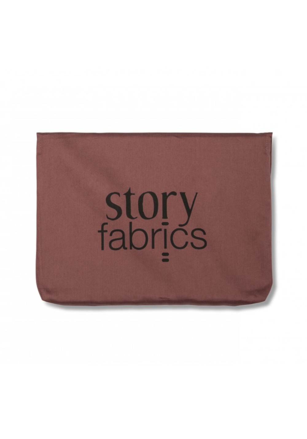 Storyfabrics - Kissenbezug mit Kokosknöpfen Satin Burgunder