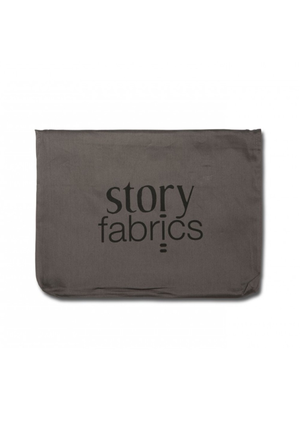 Storyfabrics - Kissenbezug mit Kokosknöpfen Satin Stein