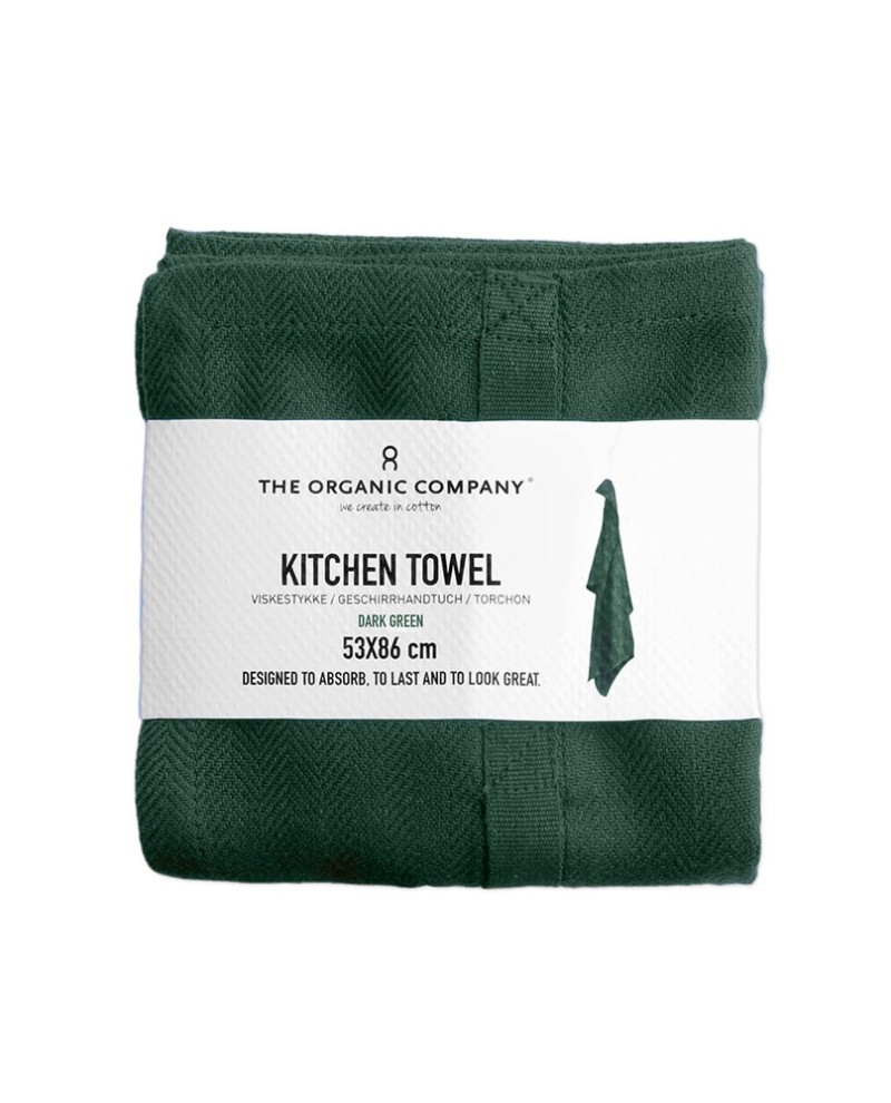 Küchentuch The Organic Company Kitchen Towel dark green