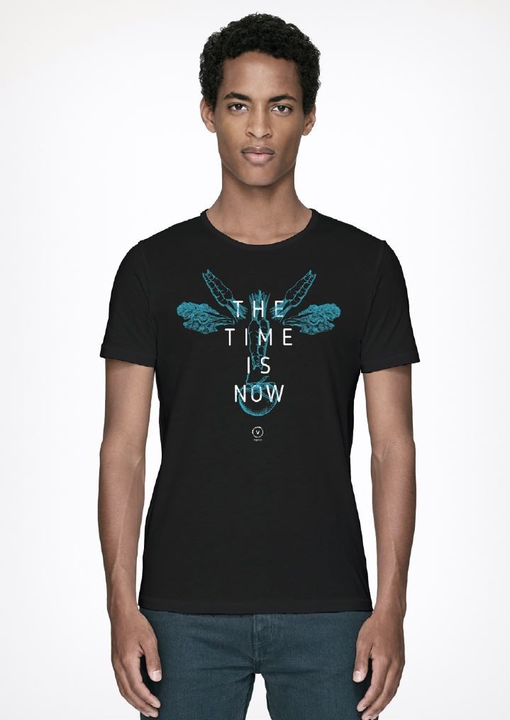 Herren-T-Shirt The Time Is Now black