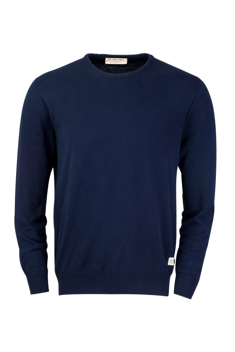 Knit Sweater ZRCL Round Neck blue