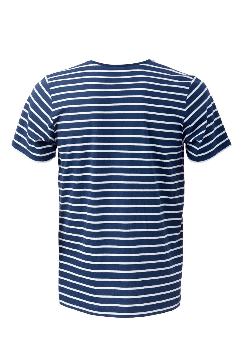 Herren-T-Shirt ZRCL Ringel blue/silver