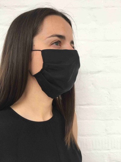 Wunderwerk Gesichtsmaske aus Tencel schwarz