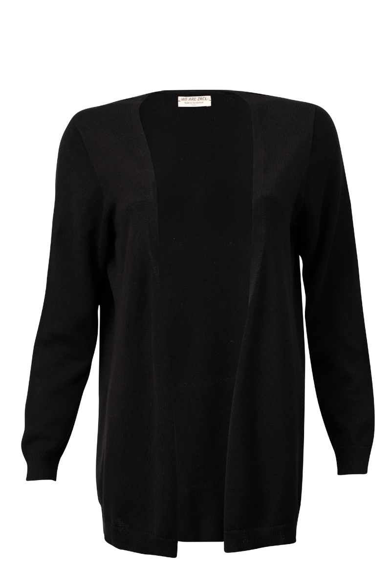 Damen-Knit-Cardigan ZRCL Swiss Edition black