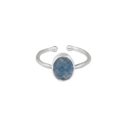 Ring Protsaah Small Oval Blue Quarz Multi Set silver (RN-M-001-AG-OV-BQ)