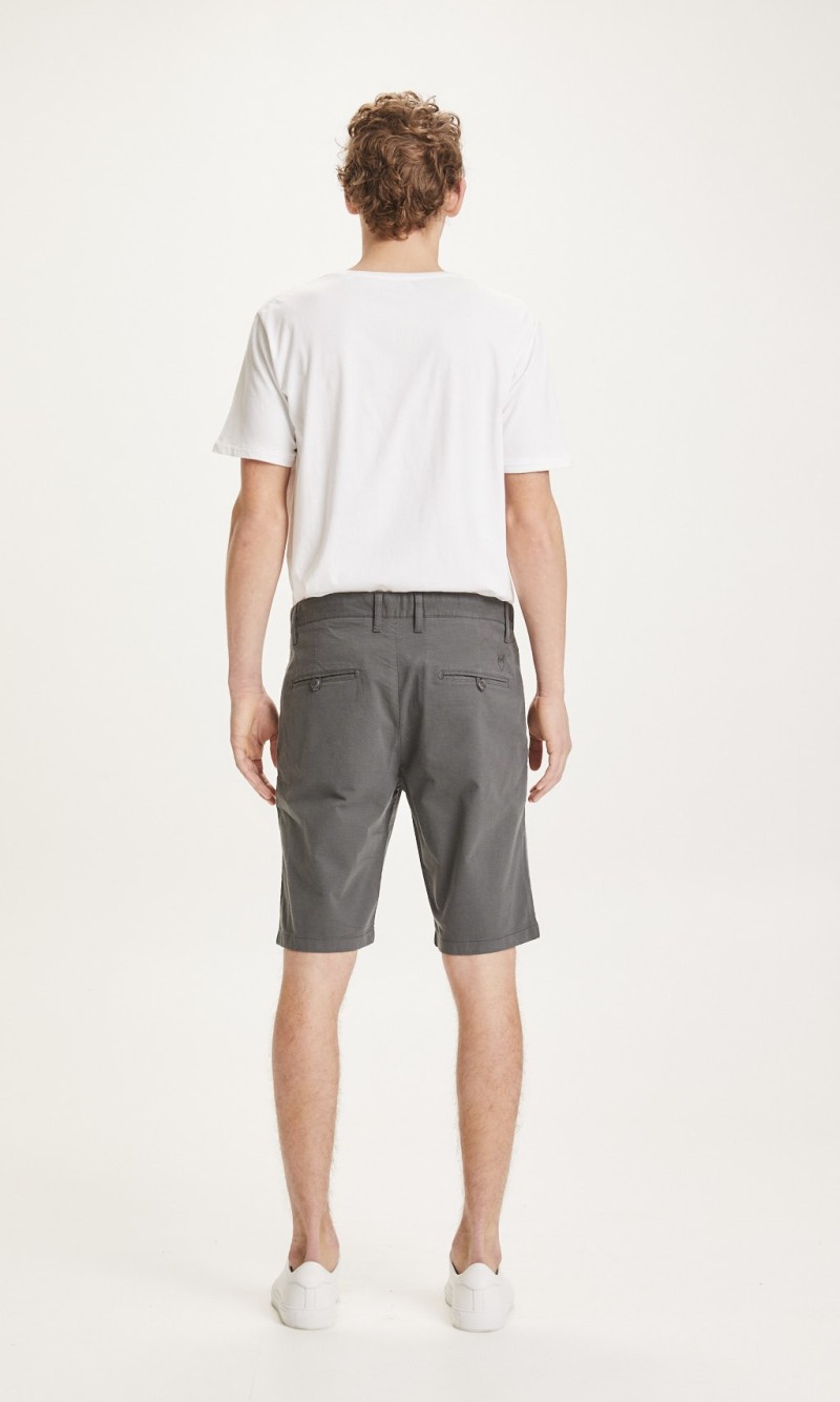 Chino-Shorts Knowledge Cotton Apparel Chuck Checked Total Eclipse