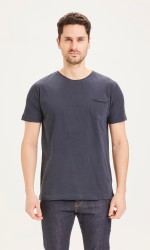 T-Shirt Knowledge Cotton Apparel Alder Basic Chest Pocket Total Eclipse