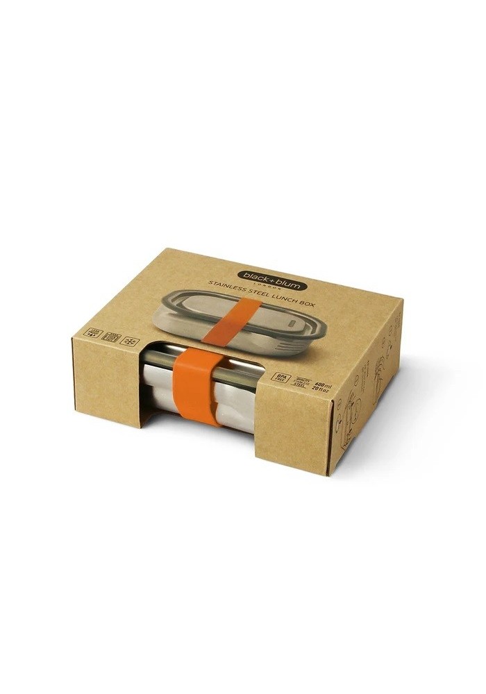Edelstahl-Lunchbox Black+Blum 600ml Orange