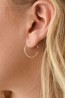 Ohrringe Wild Fawn Minimal Squared Hoop Earrings Silver