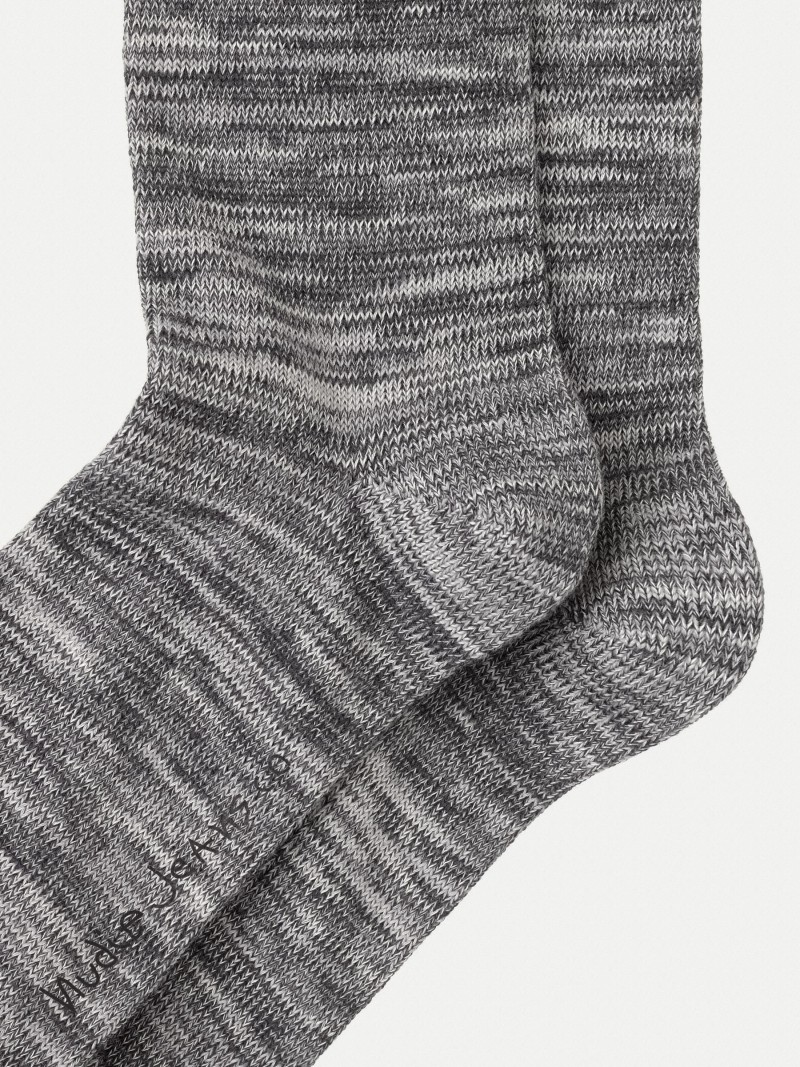 Socken Nudie Jeans Rasmusson Multi Yarn Socks Dark Grey