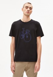 T-Shirt Armedangels Jaames Scribble Bike Black