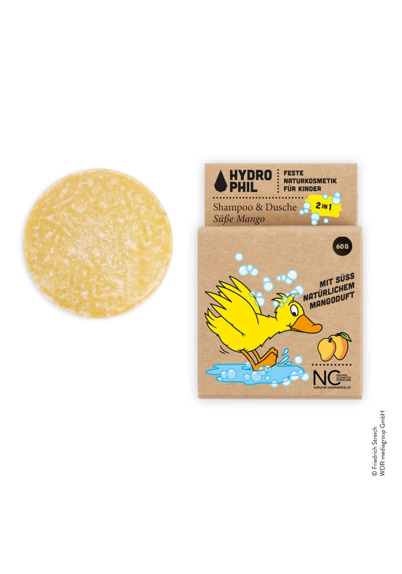 Festes 2in1 Shampoo & Dusche für Kids Hydrophil Ente