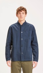 Overshirt Knowledge Cotton Apparel Pine Twill Total Eclipse