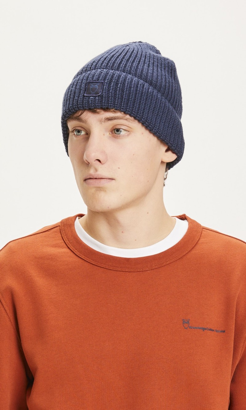 Beanie Knowledge Cotton Apparel Leaf Ribbing Hat Total Eclipse