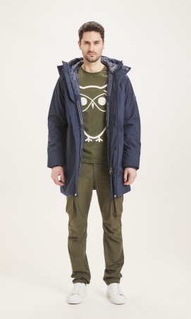 Parka Knowledge Cotton Apparel Climate Shell Jacket Total Eclipse