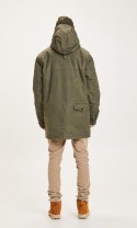 Parka Knowledge Cotton Apparel Nordic Legacy Long Quilted Jacket Forrest Night