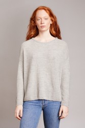 Pullover Les Racines Du Ciel Gwenn Large Sweater Light Grey