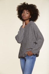 Pullover Les Racines Du Ciel Astre Loose Sweater Dark Grey