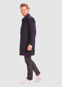 Wollmantel Knowledge Cotton Apparel Beech Wool Carcoat Jacket Total Eclipse