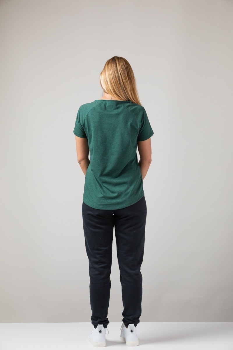 Damen T-Shirt ZRCL Basic green stone