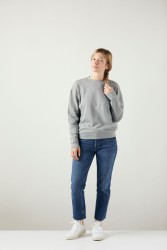 Damen-Sweater ZRCL Basic Stone Grey