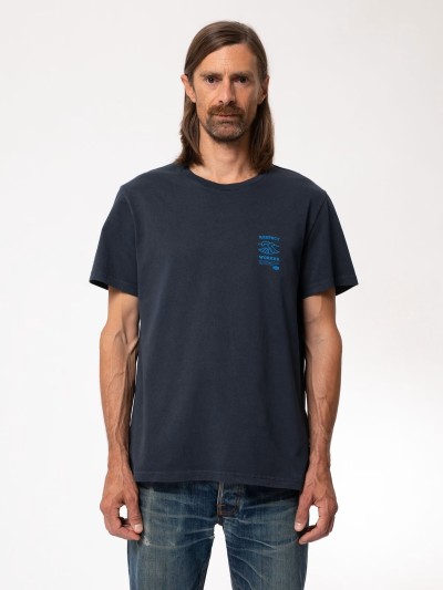T-Shirt Nudie Jeans Roy Respect The Worker Navy